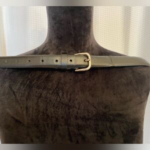 Black 1” leather belt size 1X 16W